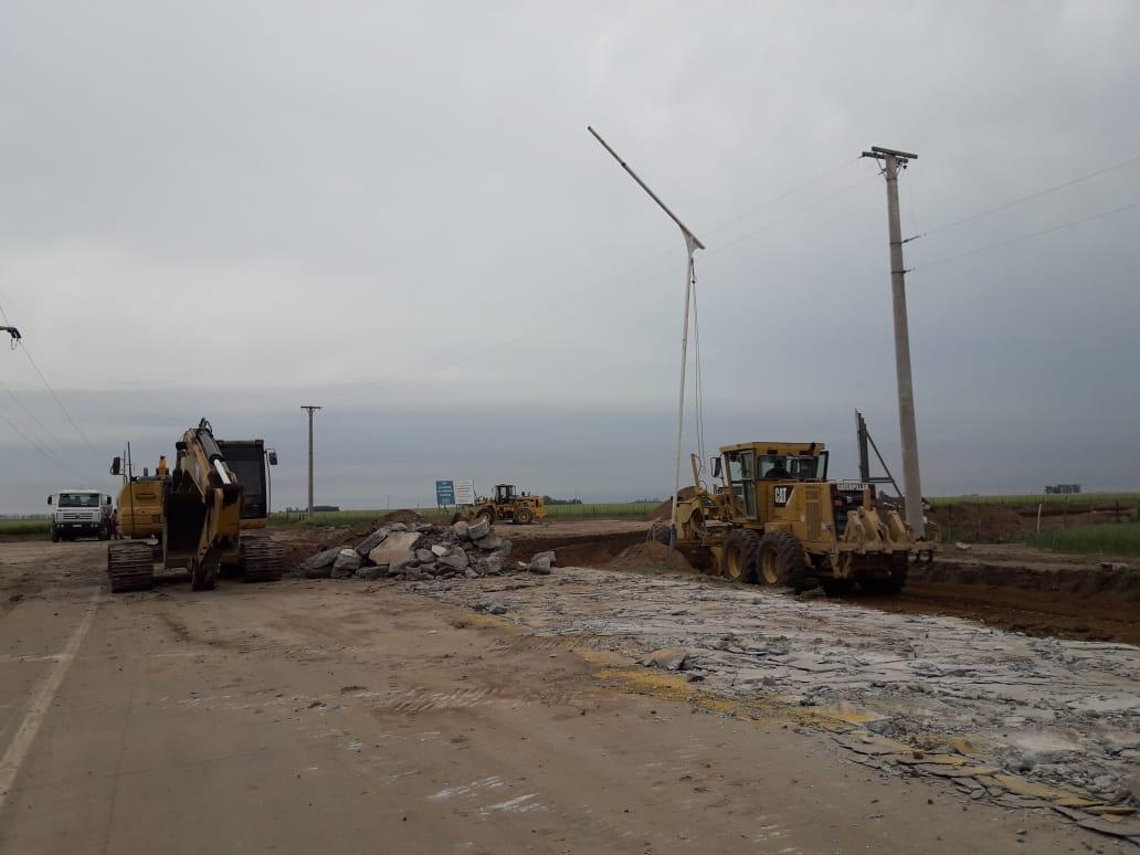 Se encuentra cortado el tránsito para camiones por obras en la circunvalación oeste