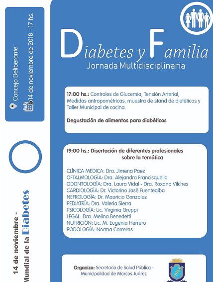 Diabetes y familia, jornada multidisciplinaria