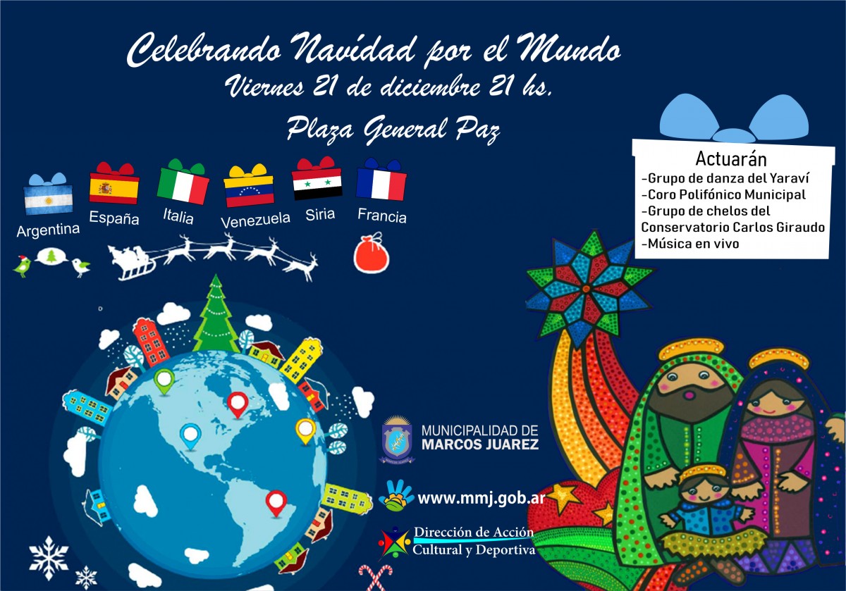 Celebrando Navidad Por El Mundo el viernes en Plaza General Paz.-