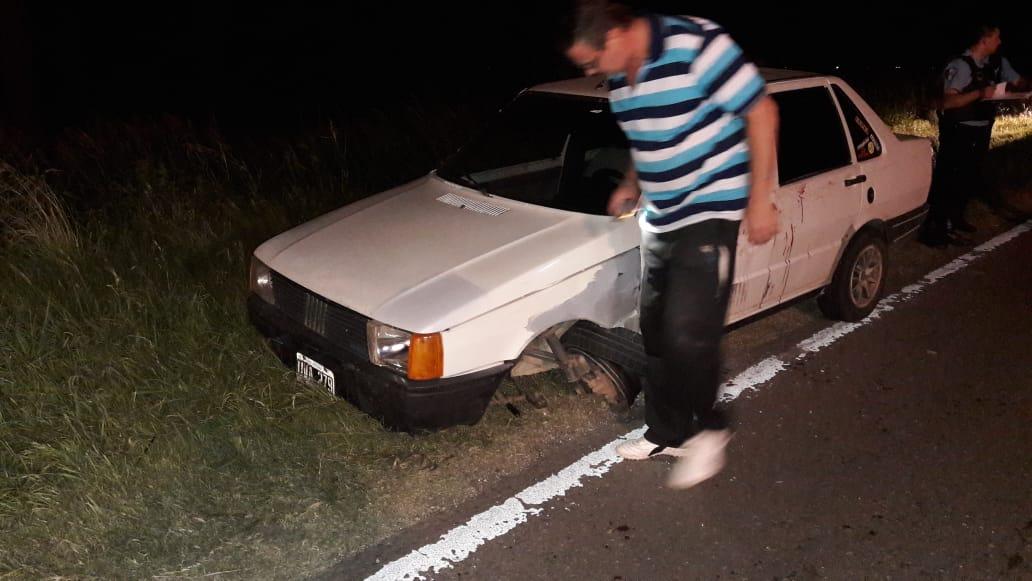 Leones: roce entre dos vehículos  que circulaban en sentido contrario por ruta 9