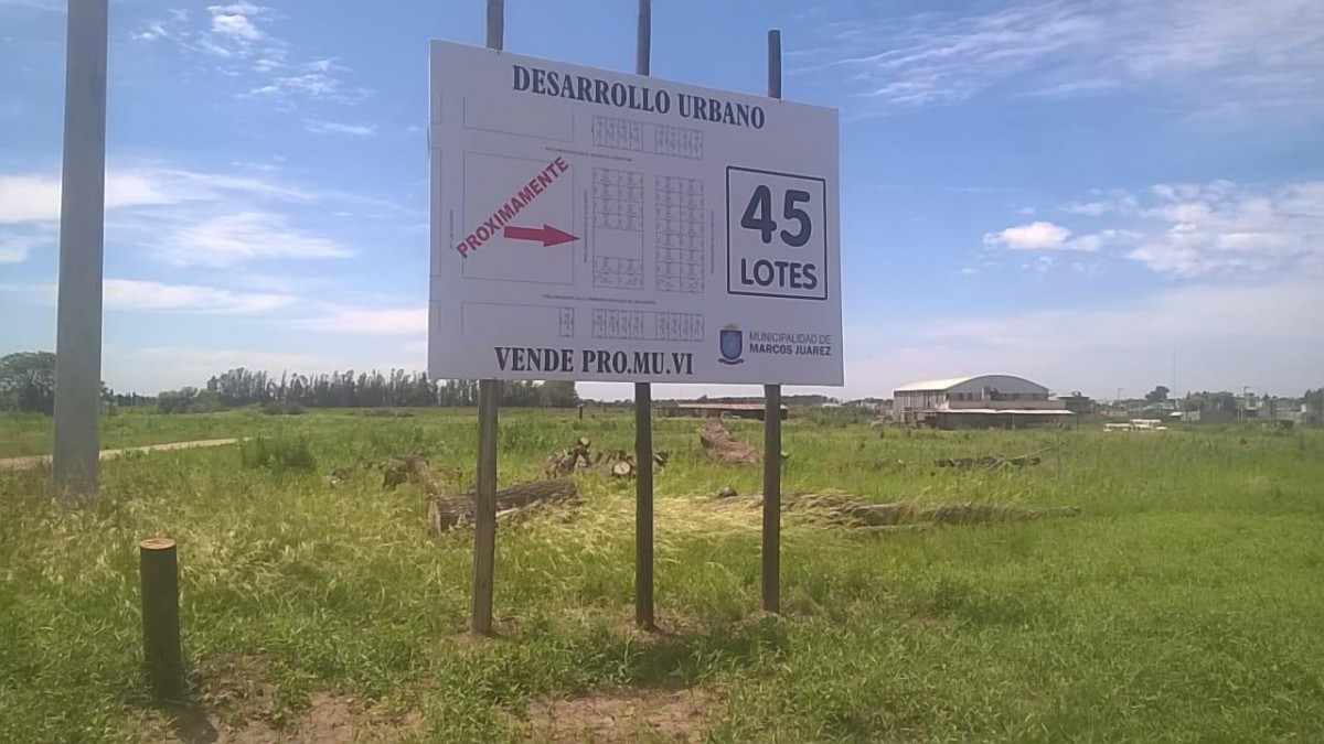 Venta de 20 lotes Municipales en el barrio denominado ODDO