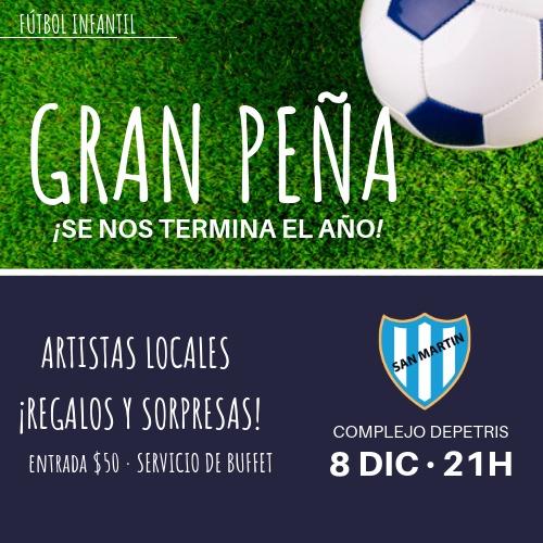 Peña de fútbol infantil