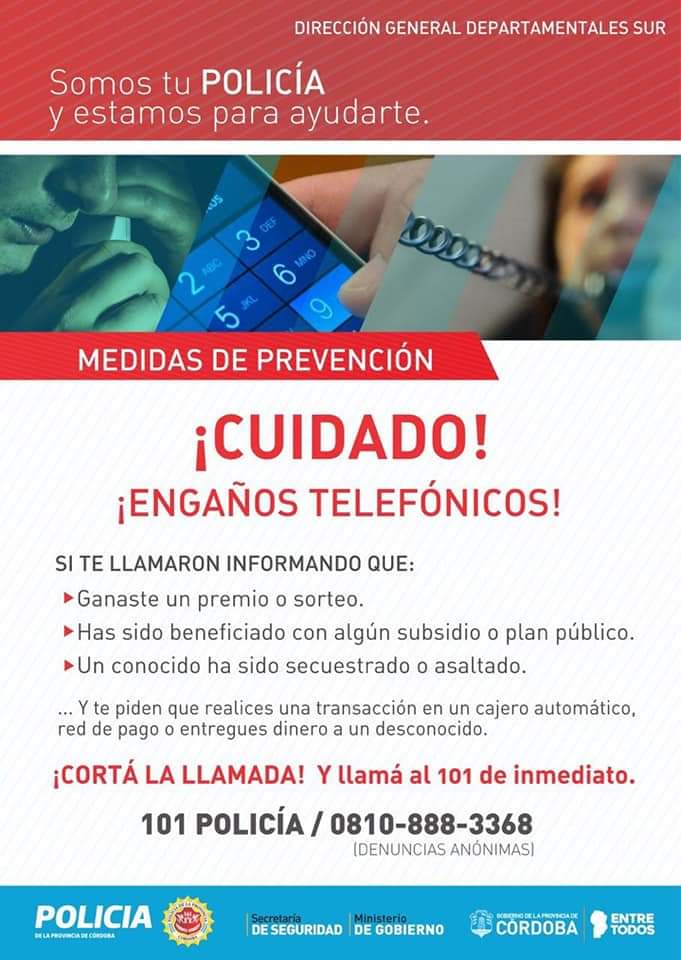 Consejos de la  Policía para evitar engaños telefónicos