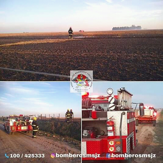 Bomberos combatieron importantes focos de incendios en simultaneo
