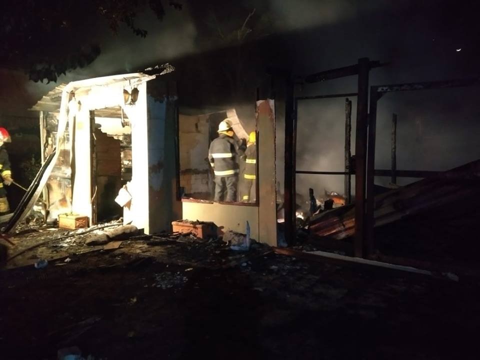 Incendio de una vivienda en Corral de Bustos
