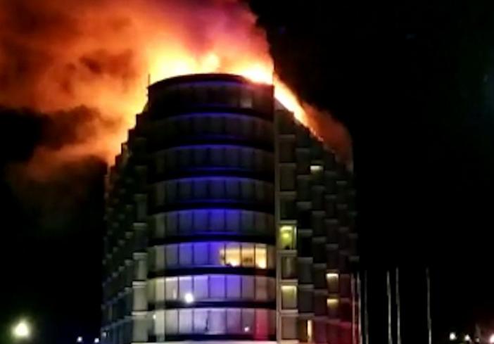 Incendio en un hotel de lujo de Punta del Este con mas de 100 evacuados