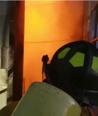 Incendio en planta secadora de cereal de la cooperativa Unión de Monte Buey