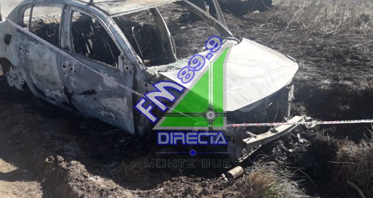 Saladillo, incendio de un automóvil con una persona sin vida de Leones