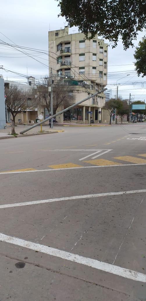 Las consecuencias del intenso viento en la noche del domingo