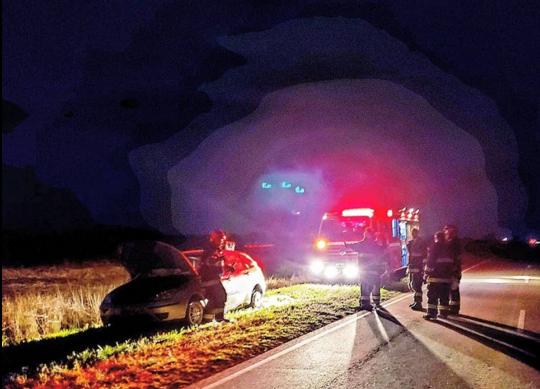 Despiste en solitario de un automóvil en ruta 12 entre Marcos Juàrez e Inriville el día sábado