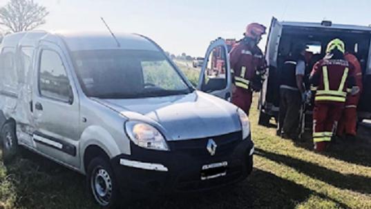 Noetinger: accidente en el cruce de rutas E 59 y Provincial 2 con un camión de Marcos Juàrez involucrado