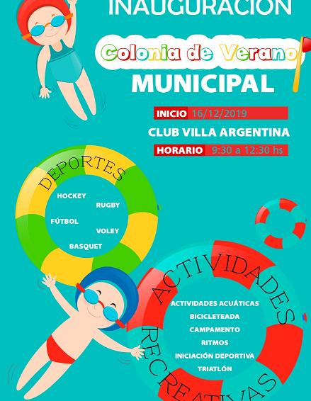 Este año Marcos Juàrez tendrá dos Colonias de verano Municipales