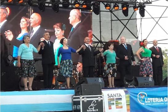 El grupo de tango del Yaraví Marcos Juàrez  fue el encargado de la apertura del Festival del Asador en Montes de Oca