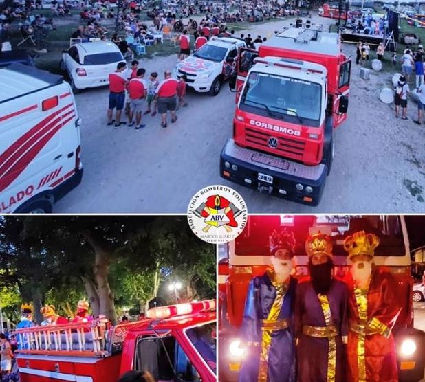 Bomberos Voluntarios de la Ciudad presente en “La Noche de Reyes”