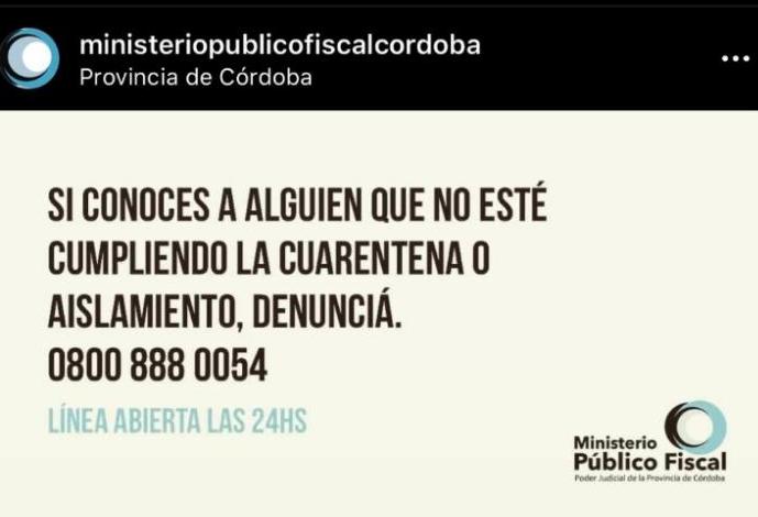 Número habilitado para denuncias