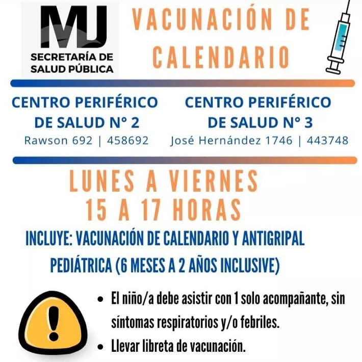 VACUNACIÓN DE CALENDARIO