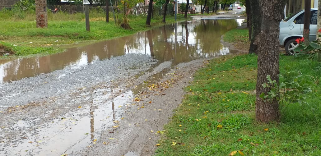 Calles anegadas por las lluvias
