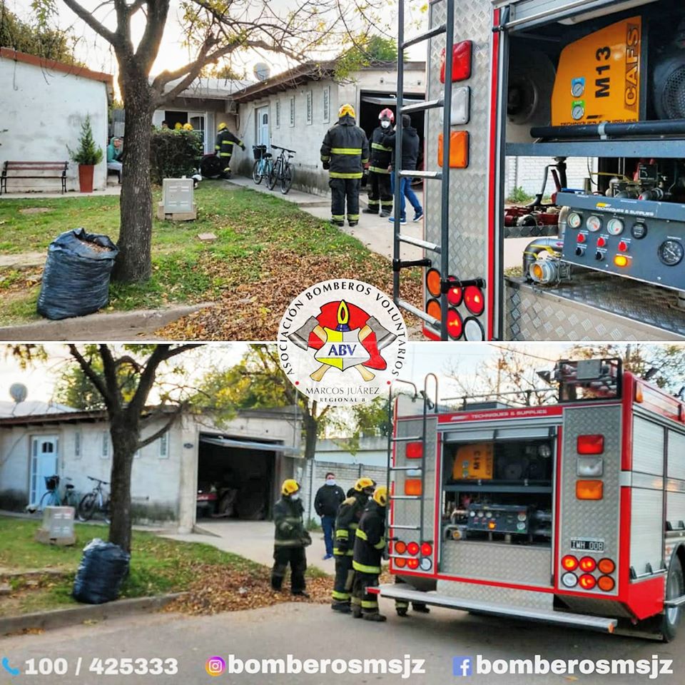 Dos salidas de guardia de Bomberos Voluntarios en la tarde de ayer