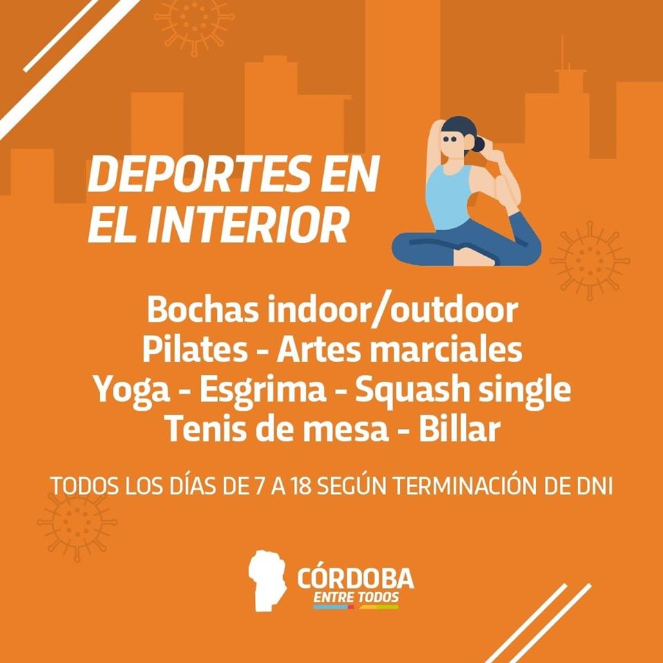 Más actividades que se suman en el interior de Córdoba