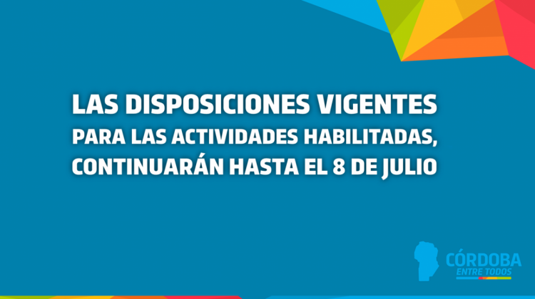 Restricciones y habilitaciones en Córdoba en el marco de la pandemia