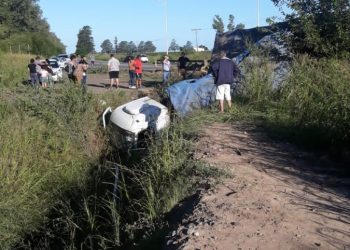 Accidente de camión en ruta nacional Nº 9