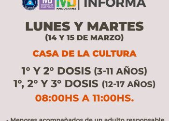 Novedades con el calendario de vacunación