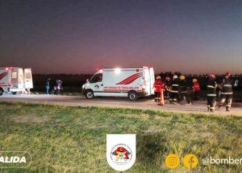 Accidente de moto en autopista