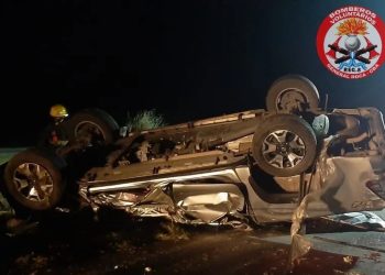 Gral. Roca: Vuelco en autopista