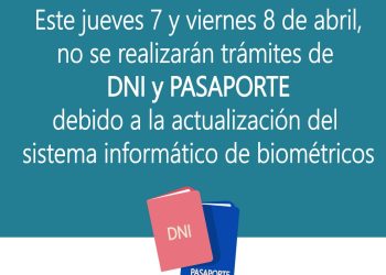 Suspendido temporalmente trámites de DNI y PASAPORTE