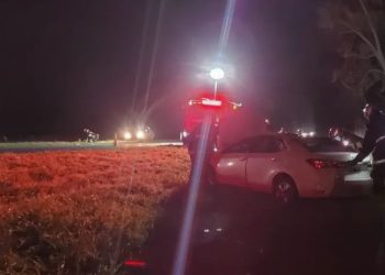 Vuelco en solitario sobre Ruta Nº 9