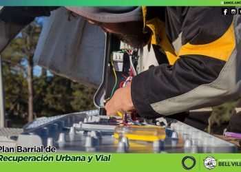 Bell Ville: Instala luminarias Led en el tramo de Ruta nacional Nº 9