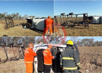 Gral. Roca: Accidente en autopista camioneta Amarok con camión