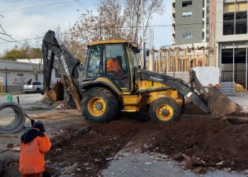 Obras de desagüe e iluminación led en sectores de la ciudad