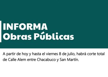 Corte total de calle Alem al 200