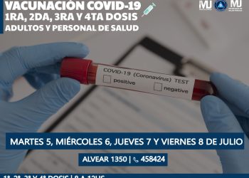 Semana de vacunación del 4 al 8 de Julio