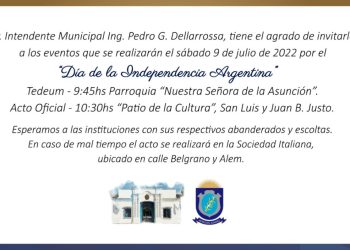Invitación al acto oficial por el «Día de la Independencia»