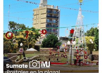 Postales en la plaza del centro