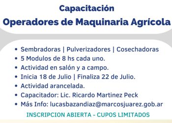 Capacitación para Operadores de Maquinaria Agrícola