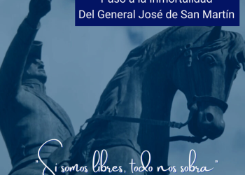 Se realizará el acto por el 172º aniversario del paso a la inmortalidad del Gral. José de San Martín