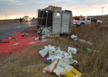 Montes de Oca: doble robo, finaliza con un vuelco