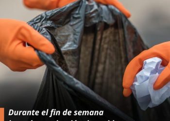 Recolección de residuos durante el fin de semana largo