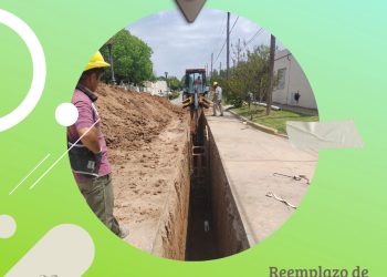 COYSPU: Trabaja en el reemplazo de caños, en un tramo de calle Libertad