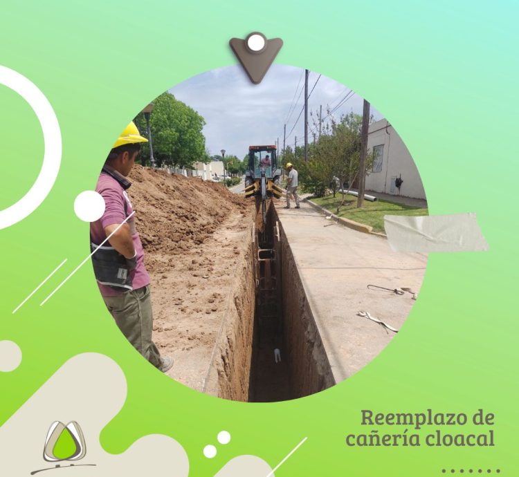 COYSPU: Trabaja en el reemplazo de caños, en un tramo de calle Libertad