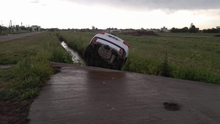 Cayó al desagüe central