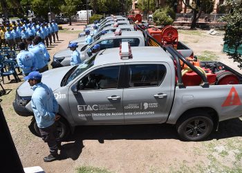 El Equipo Técnico de Acción ante Catástrofes (Etac) sumó ocho camionetas 0 km equipadas con kit forestal y elementos de seguridad personal