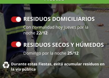 Recolección de residuos previo a las fiestas