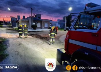 Derrame de material peligroso en Bº El Panal