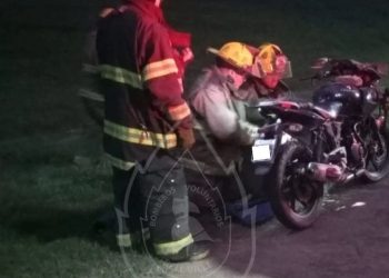 Accidente en moto del padre del arquero de Argentino