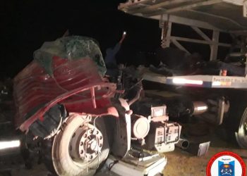 Leones: accidente en autopista entre dos camiones, por alcance