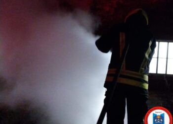 Leones: incendio en la ex calderita atrás cancha de bochas